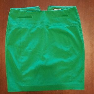 Green pencil skirt from Express